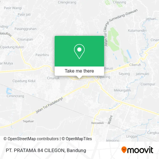 PT. PRATAMA 84 CILEGON map
