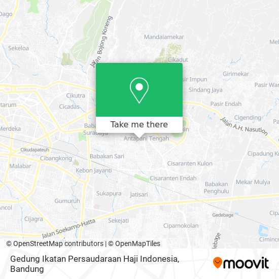 Gedung Ikatan Persaudaraan Haji Indonesia map