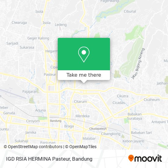 IGD RSIA HERMINA Pasteur map