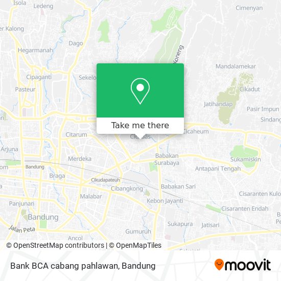 Bank BCA cabang pahlawan map