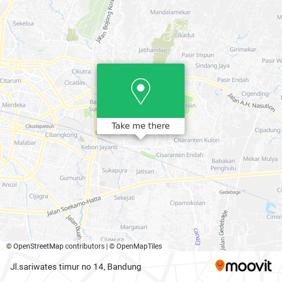 Jl.sariwates timur no 14 map