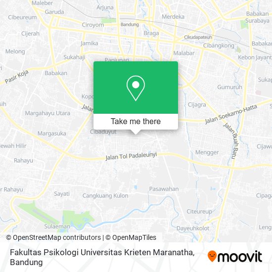 Fakultas Psikologi Universitas Krieten Maranatha map