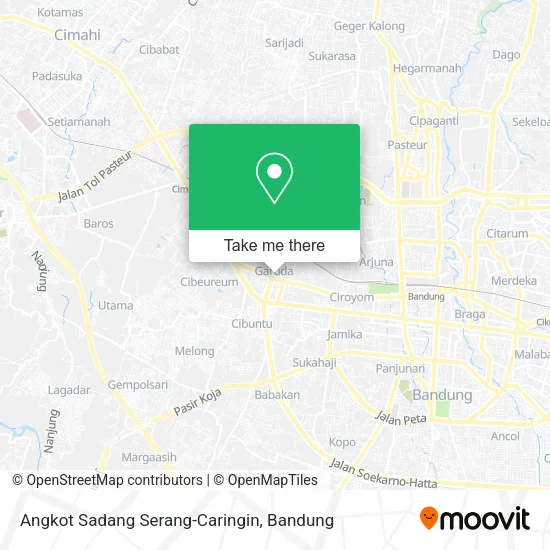 Angkot Sadang Serang-Caringin map