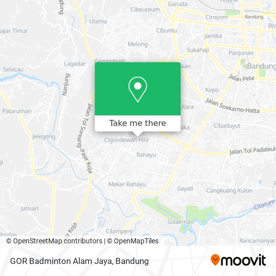 GOR Badminton Alam Jaya map
