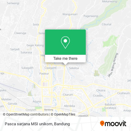 Pasca sarjana MSI unikom map