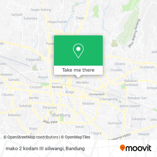 mako 2 kodam III siliwangi map