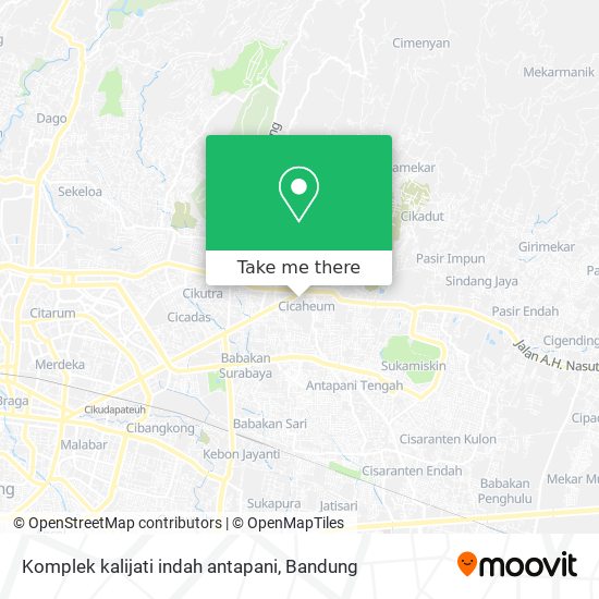 Komplek kalijati indah antapani map