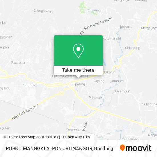 POSKO MANGGALA IPDN JATINANGOR map
