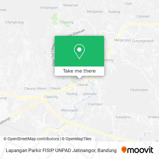 Lapangan Parkir FISIP UNPAD Jatinangor map
