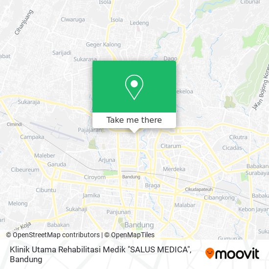 Klinik Utama Rehabilitasi Medik "SALUS MEDICA" map