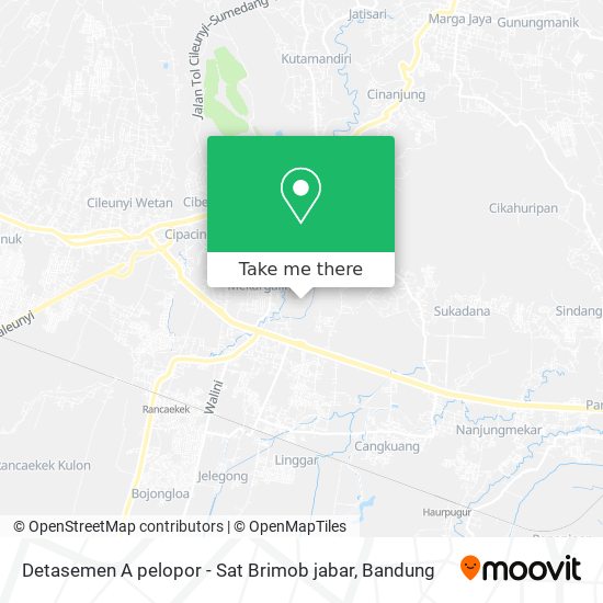 Detasemen A pelopor - Sat Brimob jabar map