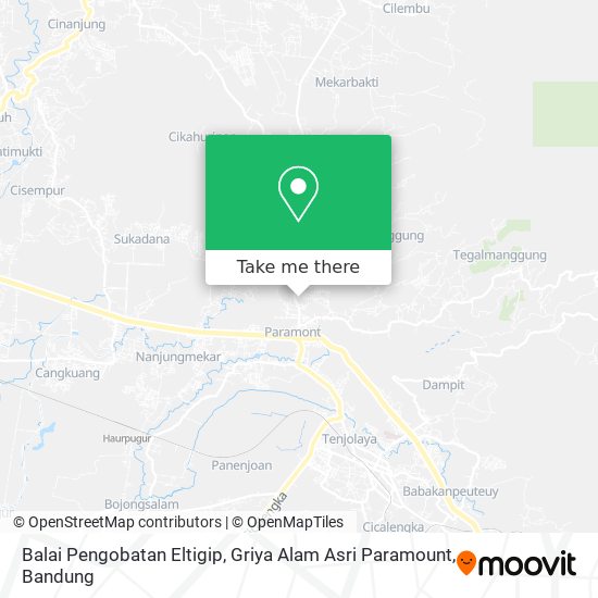 Balai Pengobatan Eltigip, Griya Alam Asri Paramount map