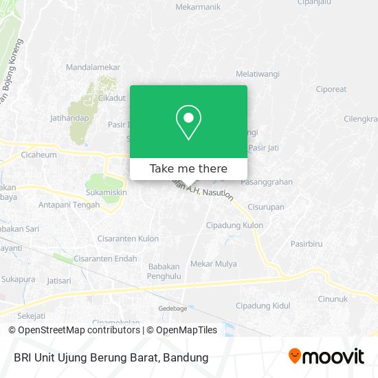 BRI Unit Ujung Berung Barat map