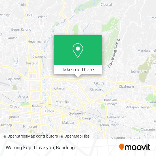 Warung kopi I love you map