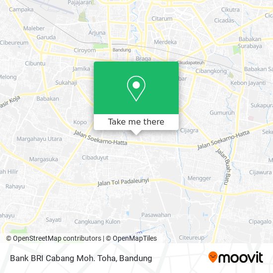 Bank BRI Cabang Moh. Toha map
