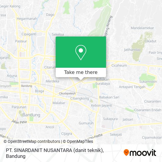 PT. SINARDANIT NUSANTARA (danit teknik) map