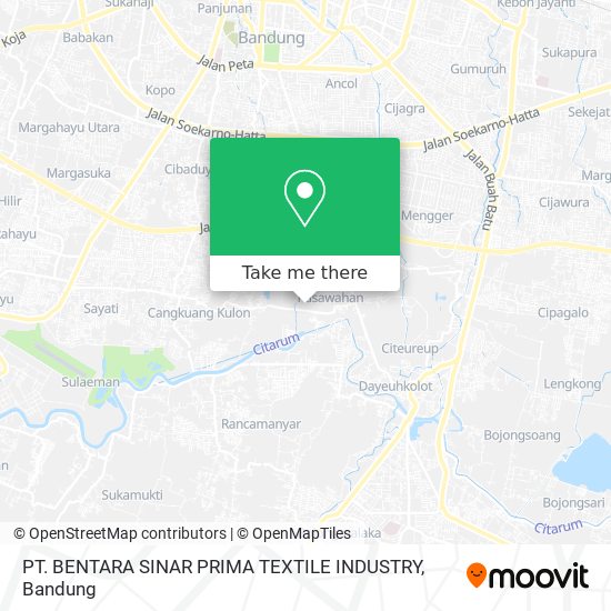 PT. BENTARA SINAR PRIMA TEXTILE INDUSTRY map