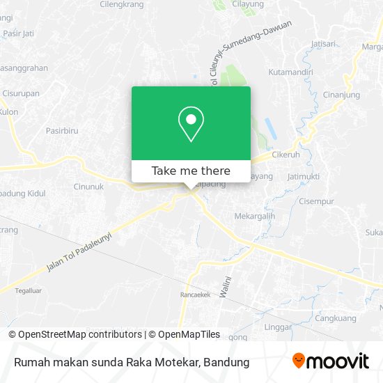Rumah makan sunda Raka Motekar map