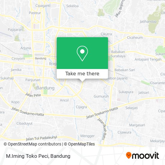 M.Iming Toko Peci map