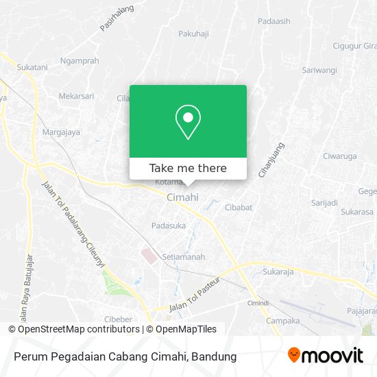 Perum Pegadaian Cabang Cimahi map