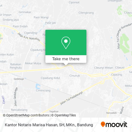 Kantor Notaris Marisa Hasan, SH, MKn. map