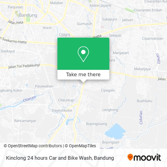 Kinclong 24 hours Car and Bike Wash map