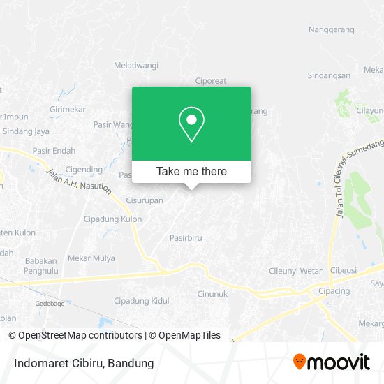 Indomaret Cibiru map