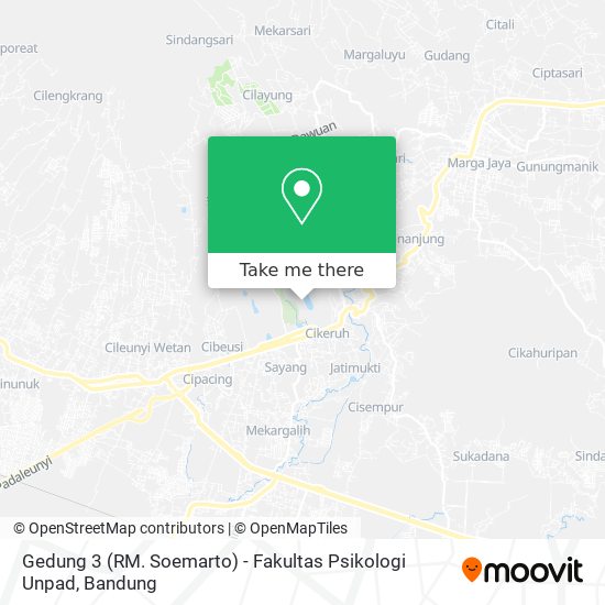 Gedung 3 (RM. Soemarto) - Fakultas Psikologi Unpad map