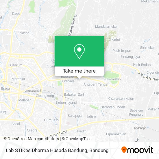 Lab STIKes Dharma Husada Bandung map