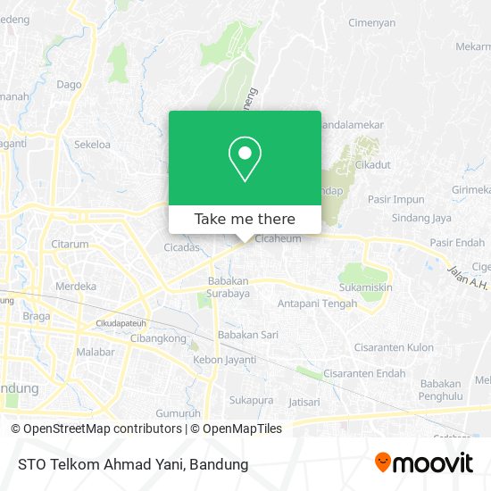 STO Telkom Ahmad Yani map