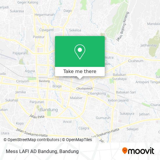 Mess LAFI AD Bandung map