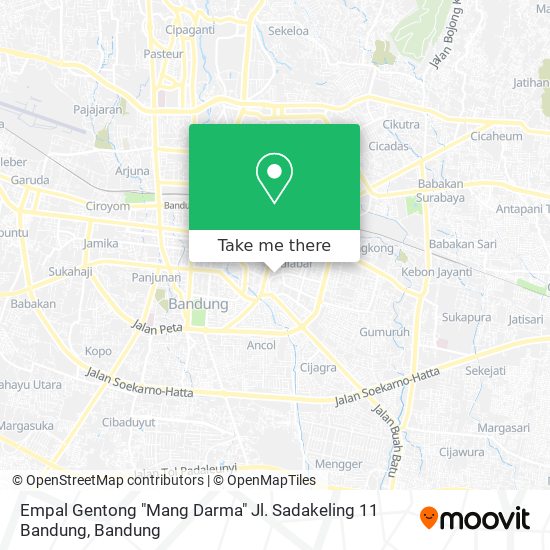 Empal Gentong "Mang Darma" Jl. Sadakeling 11 Bandung map