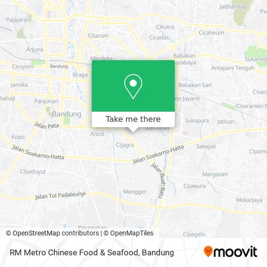 RM Metro Chinese Food & Seafood map