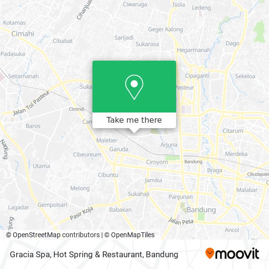 Gracia Spa, Hot Spring & Restaurant map