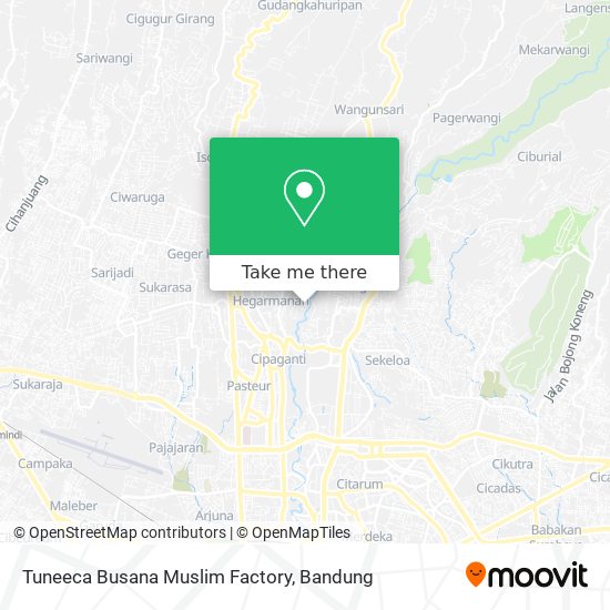 Tuneeca Busana Muslim Factory map