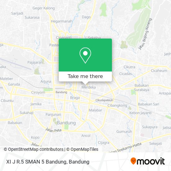 XI J R.5 SMAN 5 Bandung map