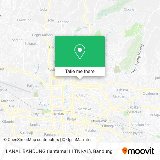 LANAL BANDUNG (lantamal III TNI-AL) map