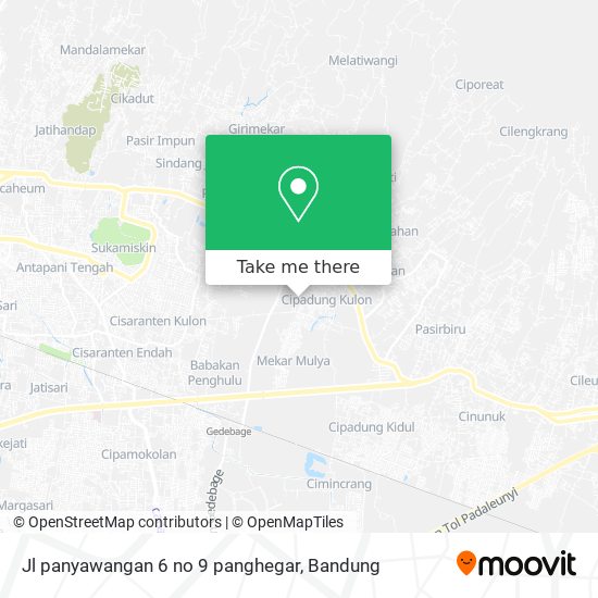 Jl panyawangan 6 no 9 panghegar map