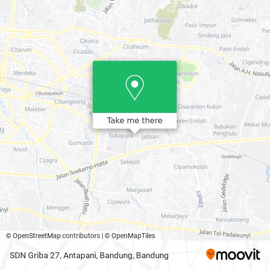 SDN Griba 27, Antapani, Bandung map