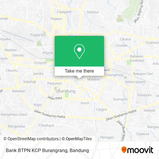 Bank BTPN KCP Burangrang map