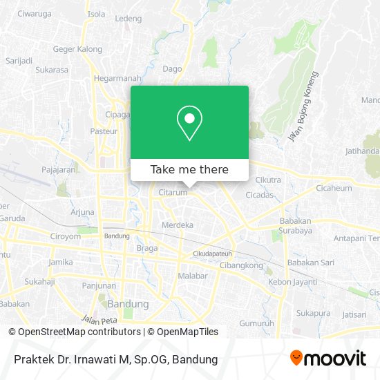 Praktek Dr. Irnawati M, Sp.OG map