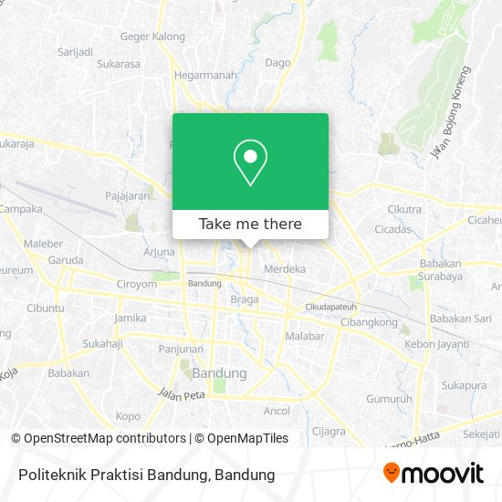 Politeknik Praktisi Bandung map