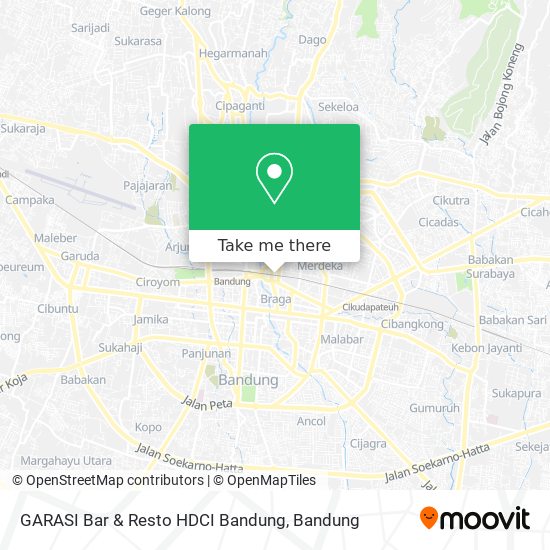 GARASI Bar & Resto HDCI Bandung map