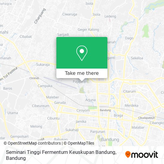 Seminari Tinggi Fermentum Keuskupan Bandung map