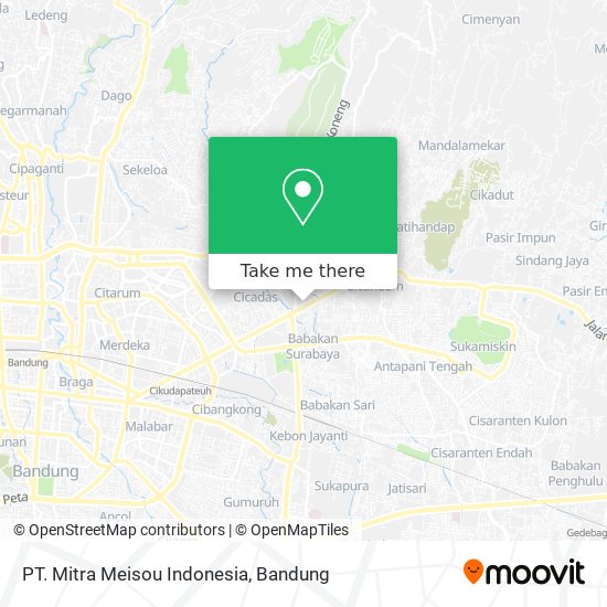 PT. Mitra Meisou Indonesia map