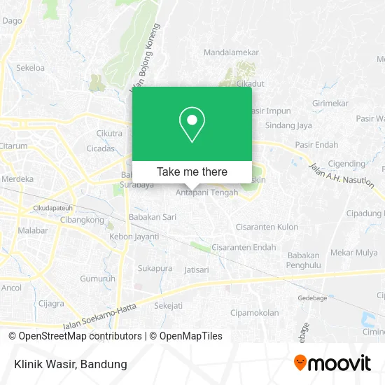 Klinik Wasir map