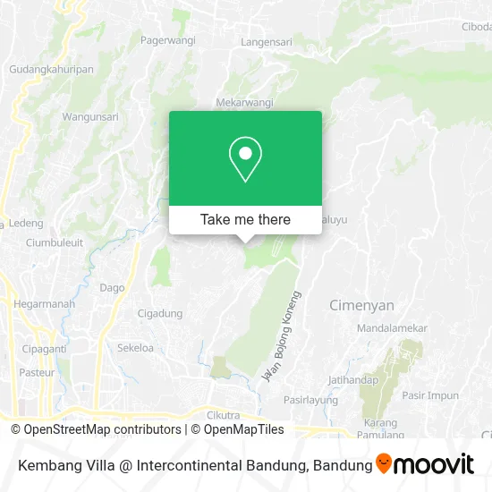 Kembang Villa @ Intercontinental Bandung map
