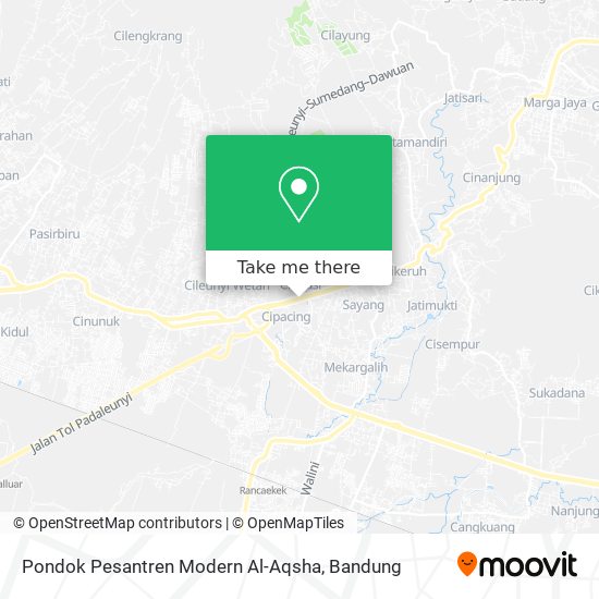 Pondok Pesantren Modern Al-Aqsha map