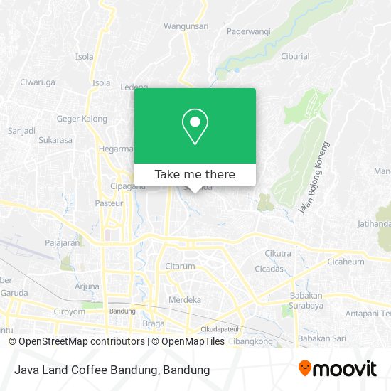 Java Land Coffee Bandung map