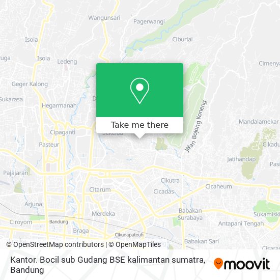 Kantor. Bocil sub Gudang BSE kalimantan sumatra map